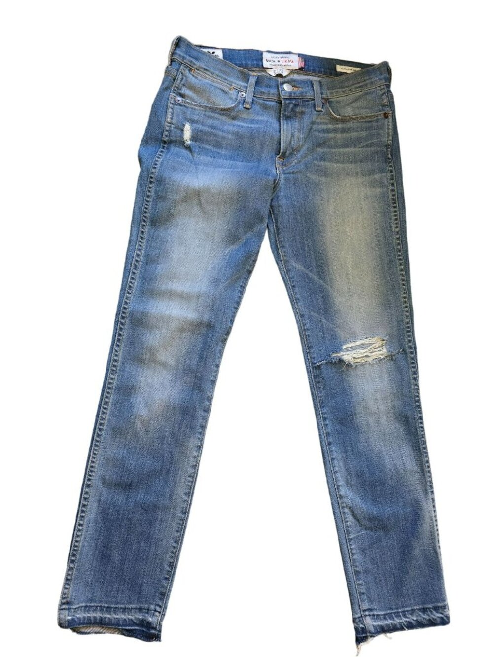 Lucky Brand Womens Jeans Charlotte Rail Distressed Size 2 26 VR703
